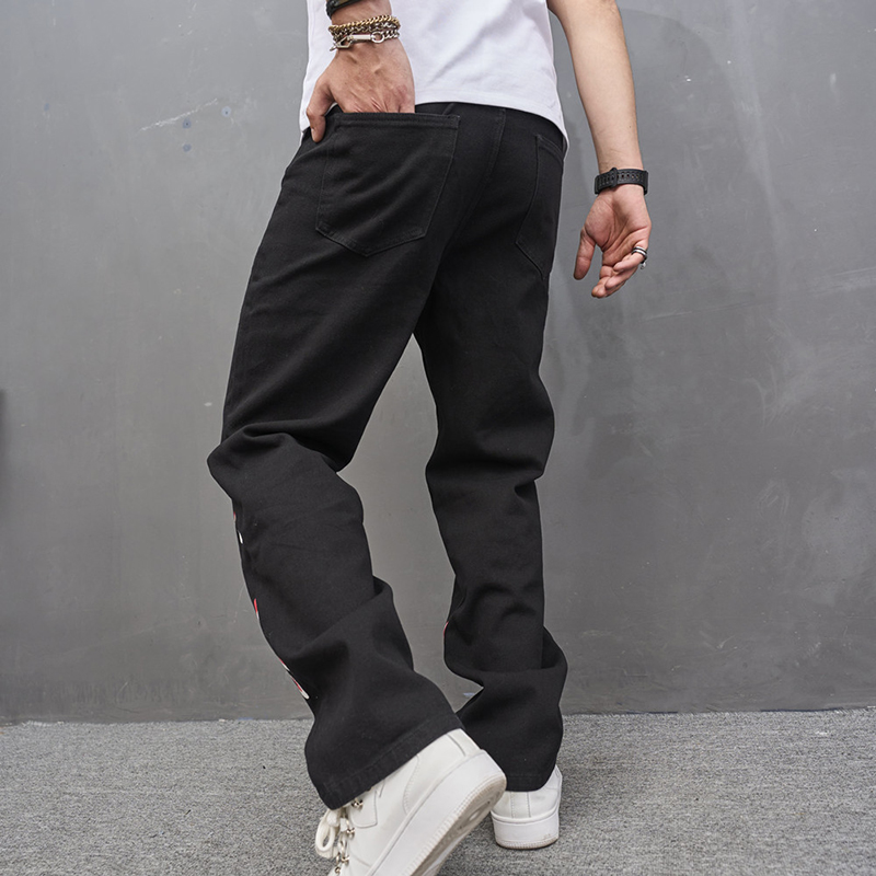 Flame Graffiti Street Stretch Jeans Helloice Apparel