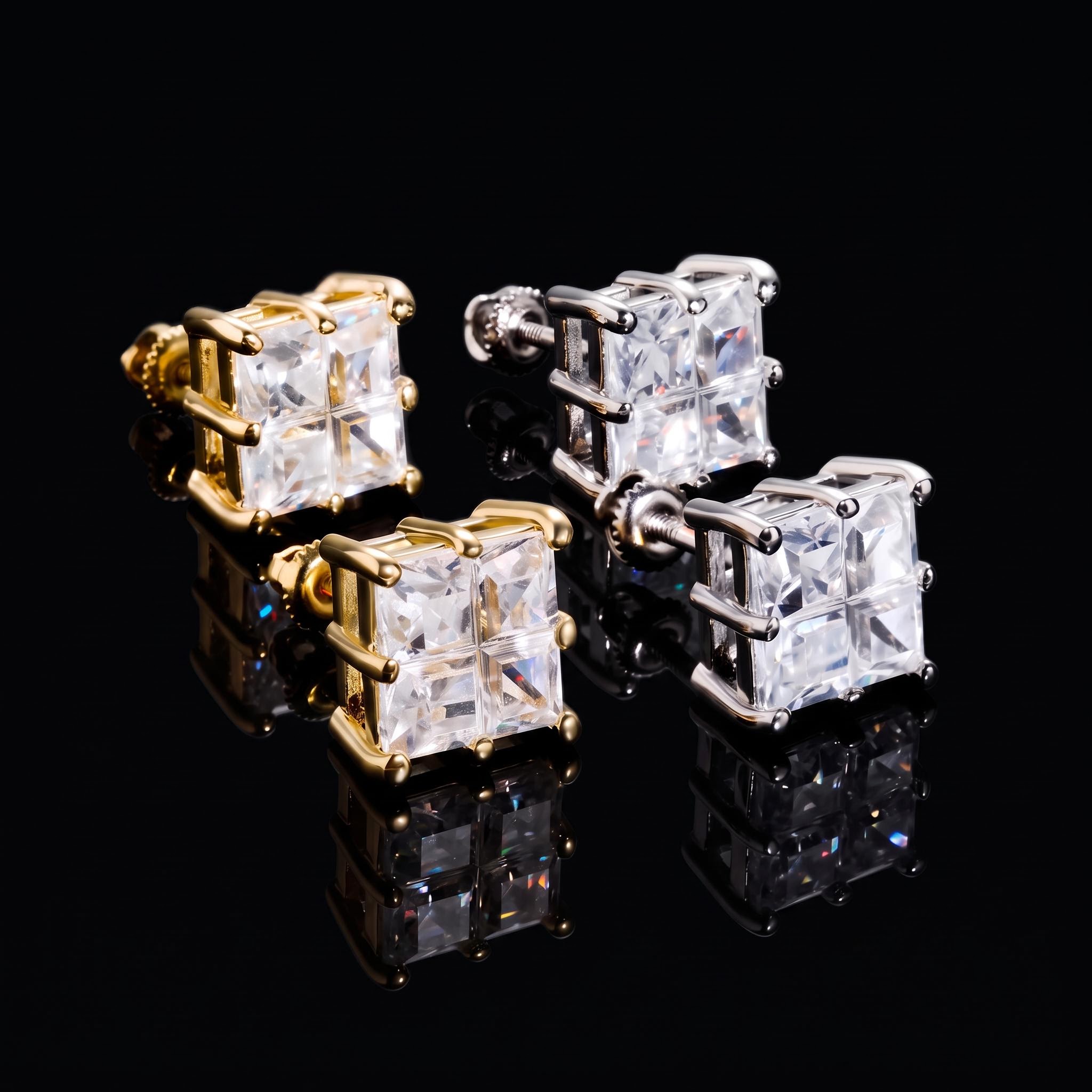 Square Stud Earrings Square Stud Earrings