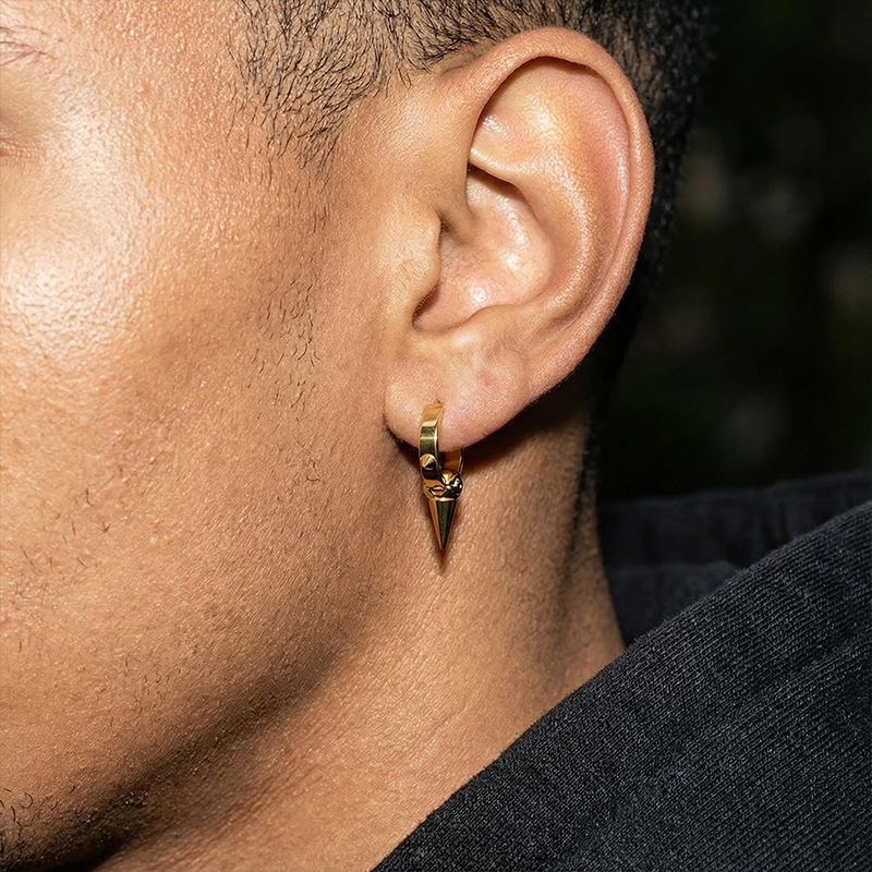 Eye of Ra Cron Huggie Earrings