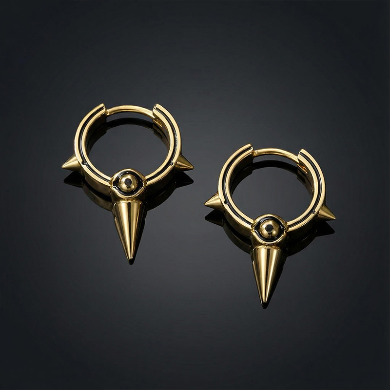 Eye of Ra Cron Huggie Earrings