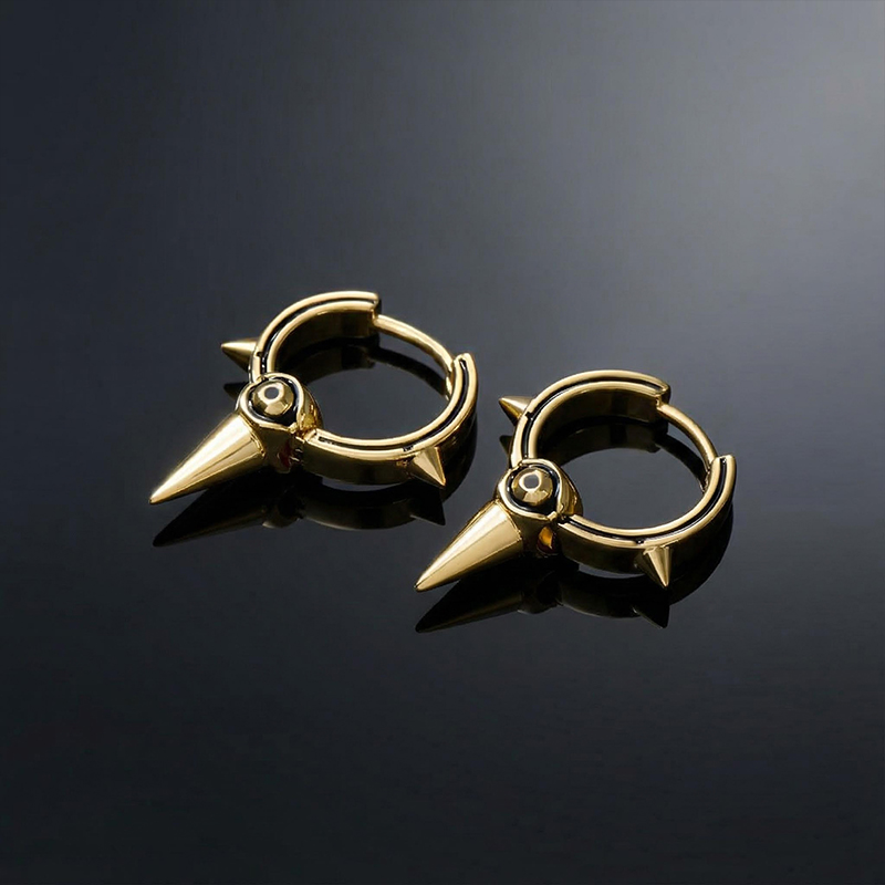 Eye of Ra Cron Huggie Earrings