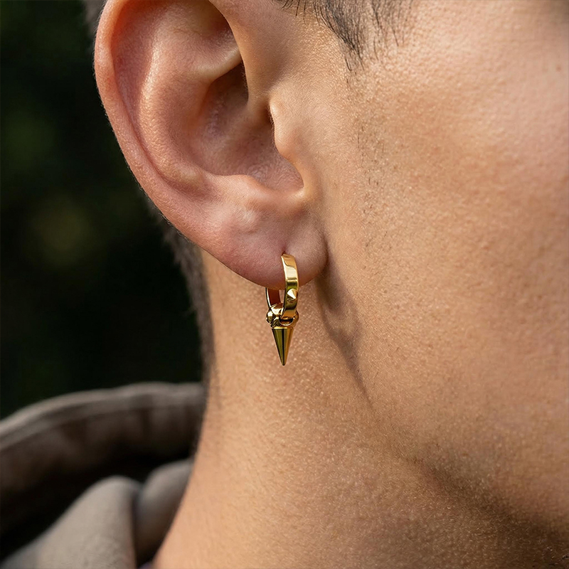 Eye of Ra Cron Huggie Earrings