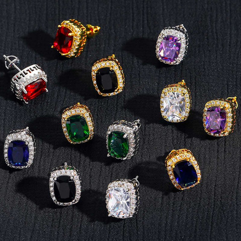 Cushion Cut Stud Earrings Cushion Cut Stud Earrings