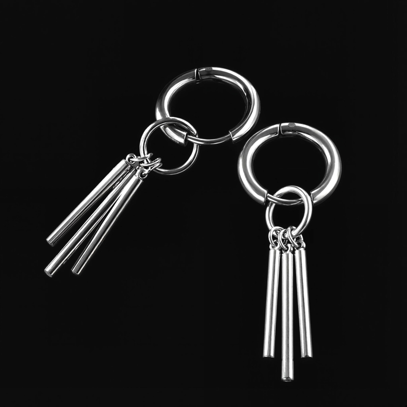 Three Stick Hoop Earrings