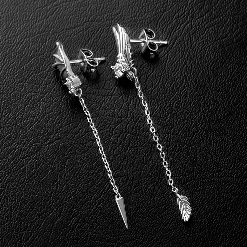  Angel & Devil Wings Asymmetric Earrings