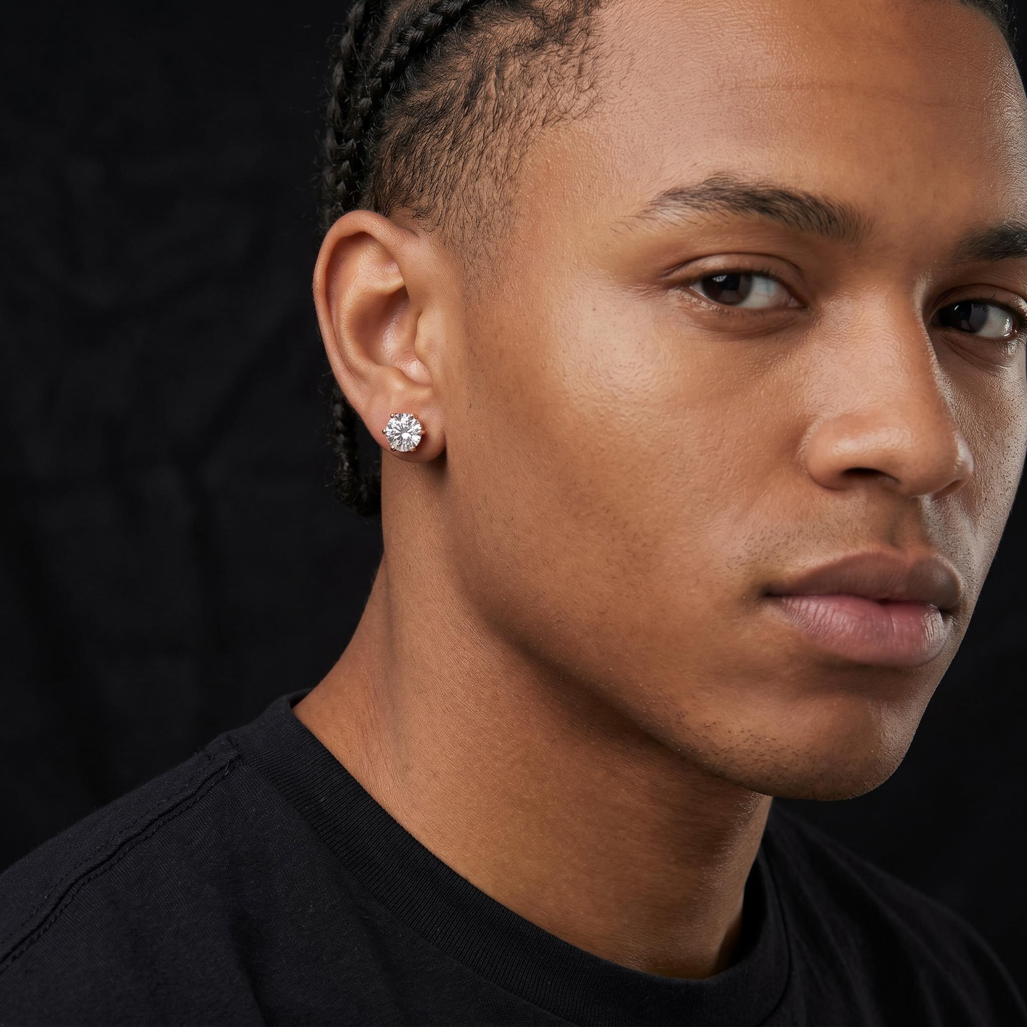  6-Prong Round Cut Stud Earrings