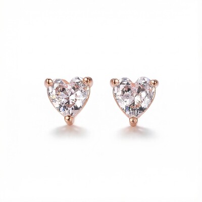 3-Prong Heart-shape Earrings