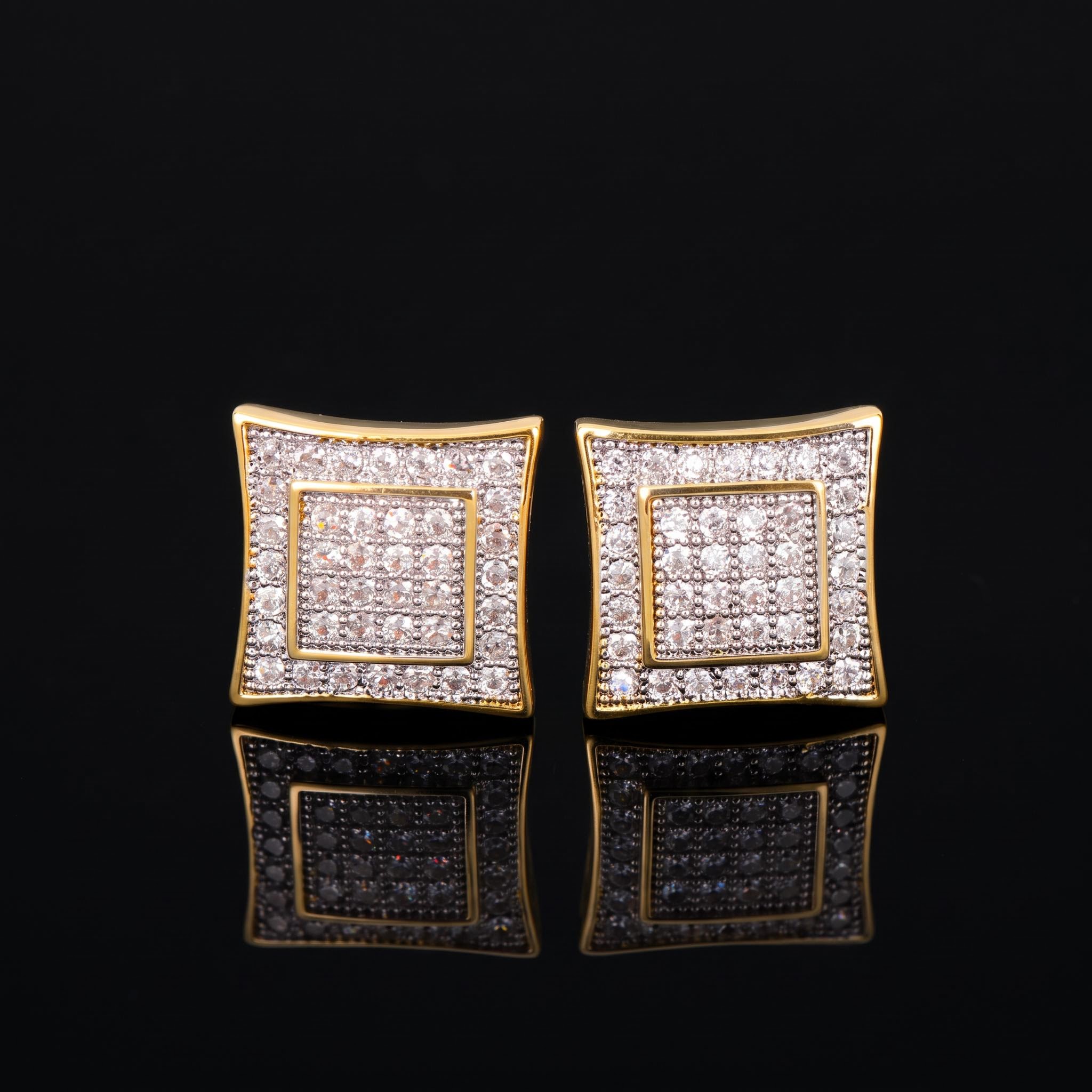 Iced Micro Pave Stud Earring Iced Micro Pave Stud Earring