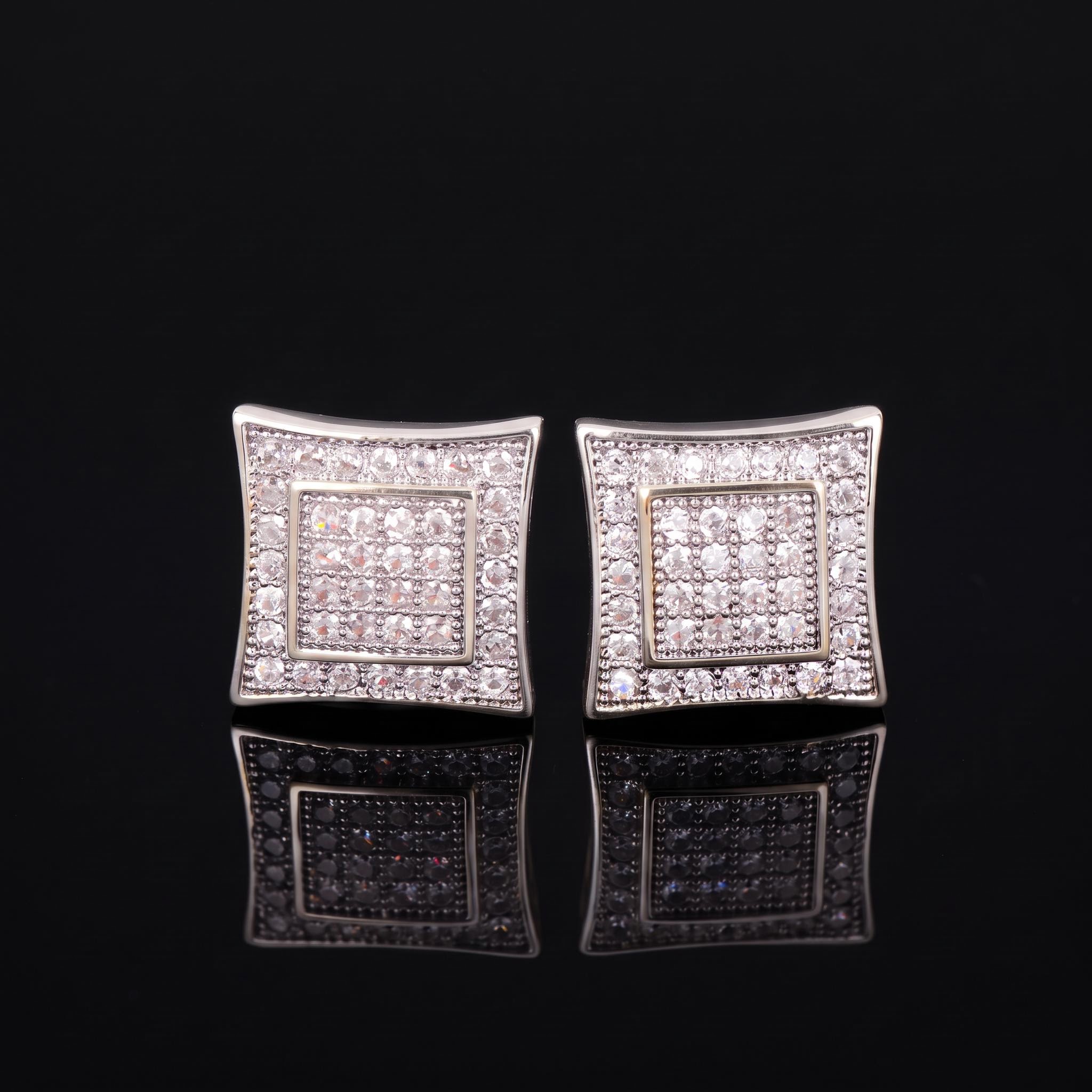Iced Micro Pave Stud Earring Iced Micro Pave Stud Earring