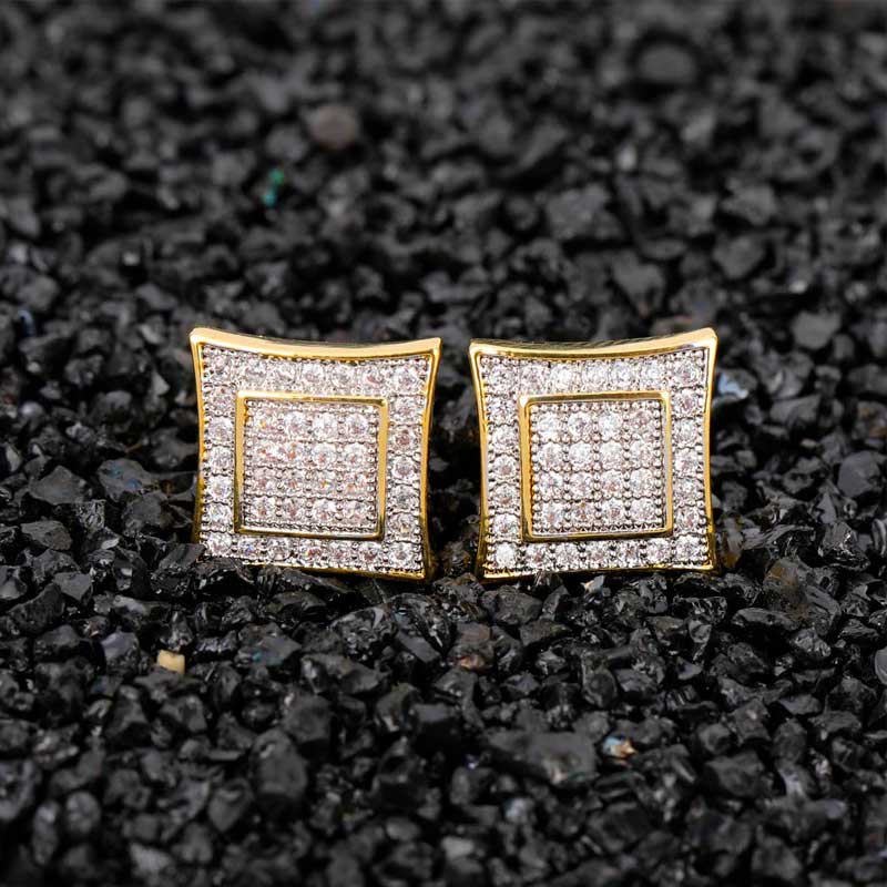 Iced Micro Pave Stud Earring Iced Micro Pave Stud Earring