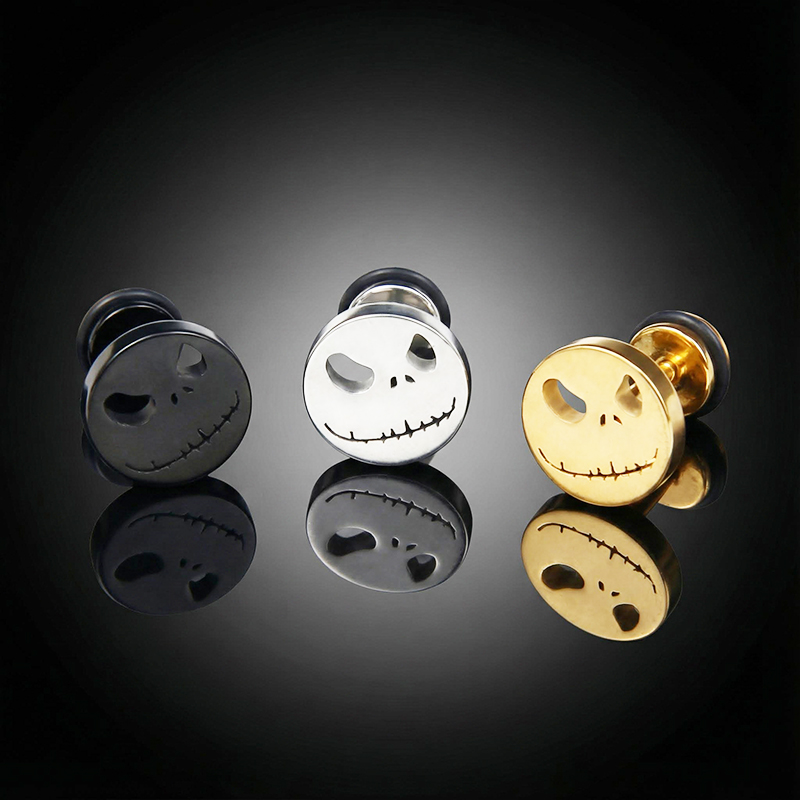 Skull Titanium Stud Earrings Skull Titanium Stud Earrings