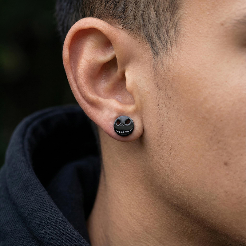 Skull Titanium Stud Earrings Skull Titanium Stud Earrings