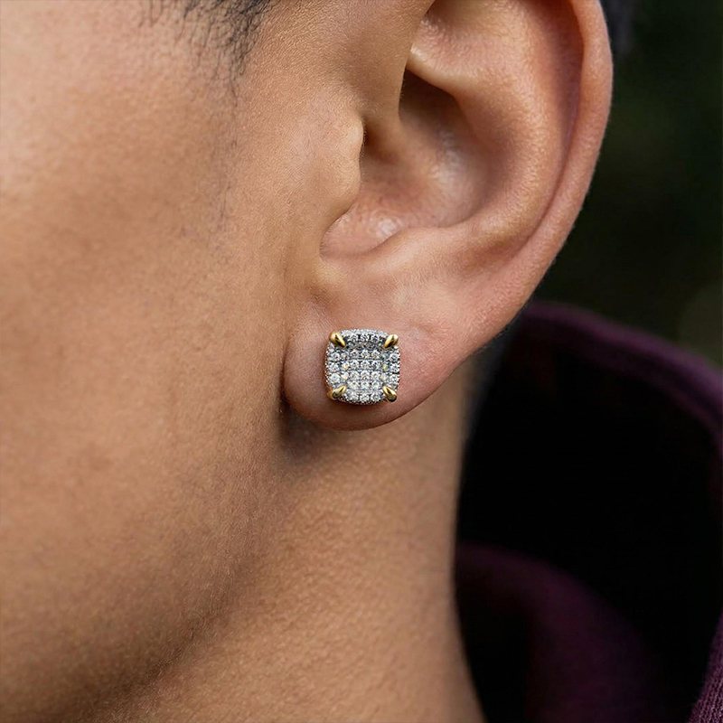 9*9mm-Rounded Square Stud Earrings 9*9mm-Rounded Square Stud Earrings