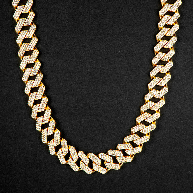 Iced 20mm Miami Cuban Chain with Big Box Clasp