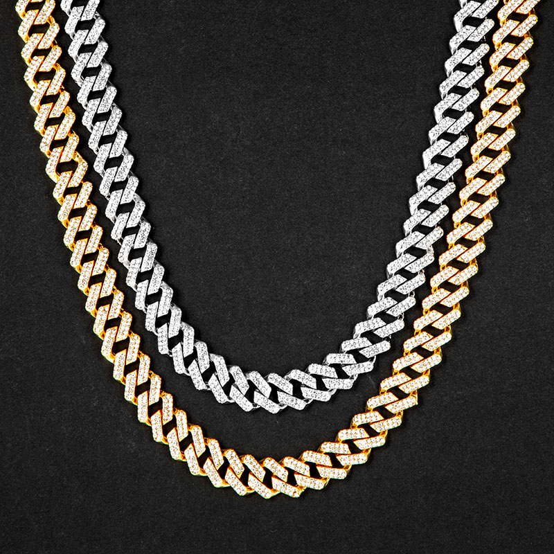 Iced 13mm Miami Cuban Chain with Box Clasp