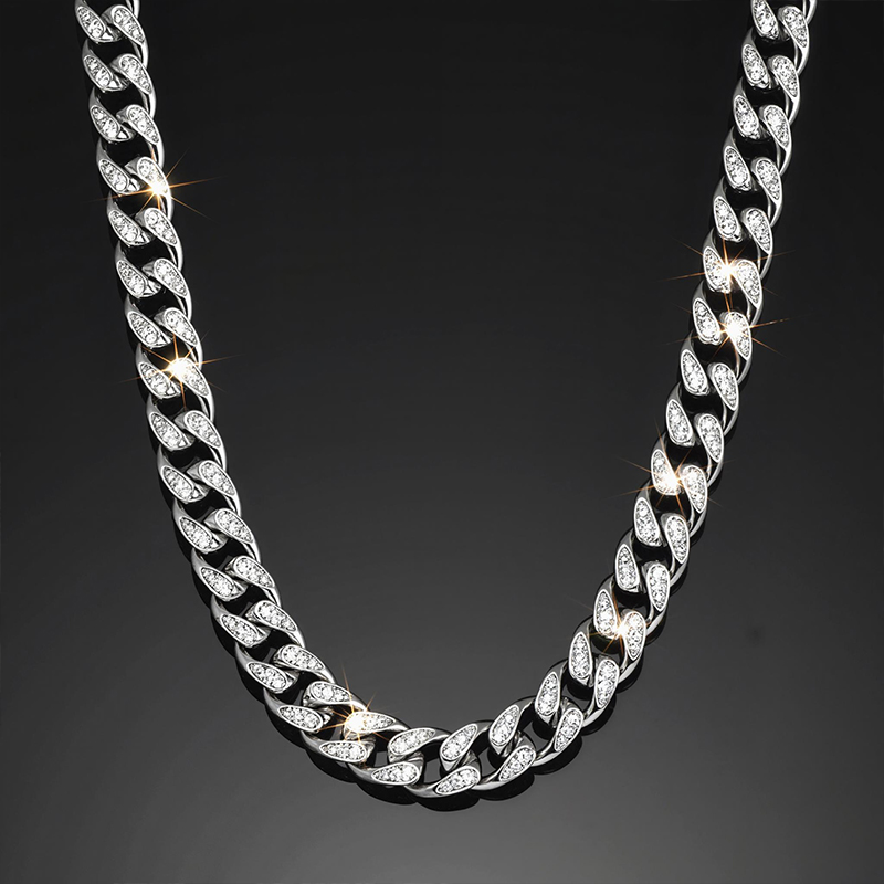 Iced 10mm Teardrop Miami Cuban Chain