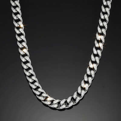 Iced 10mm Teardrop Miami Cuban Chain