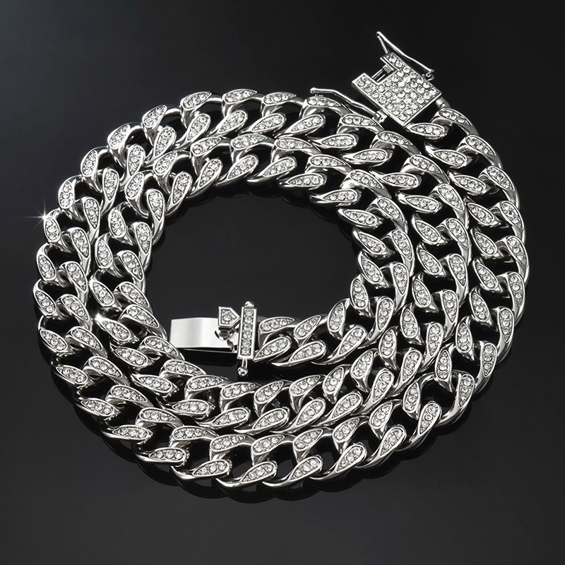 Iced 10mm Teardrop Miami Cuban Chain