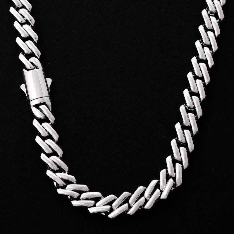 12mm Prong Titanium Cuban Chain