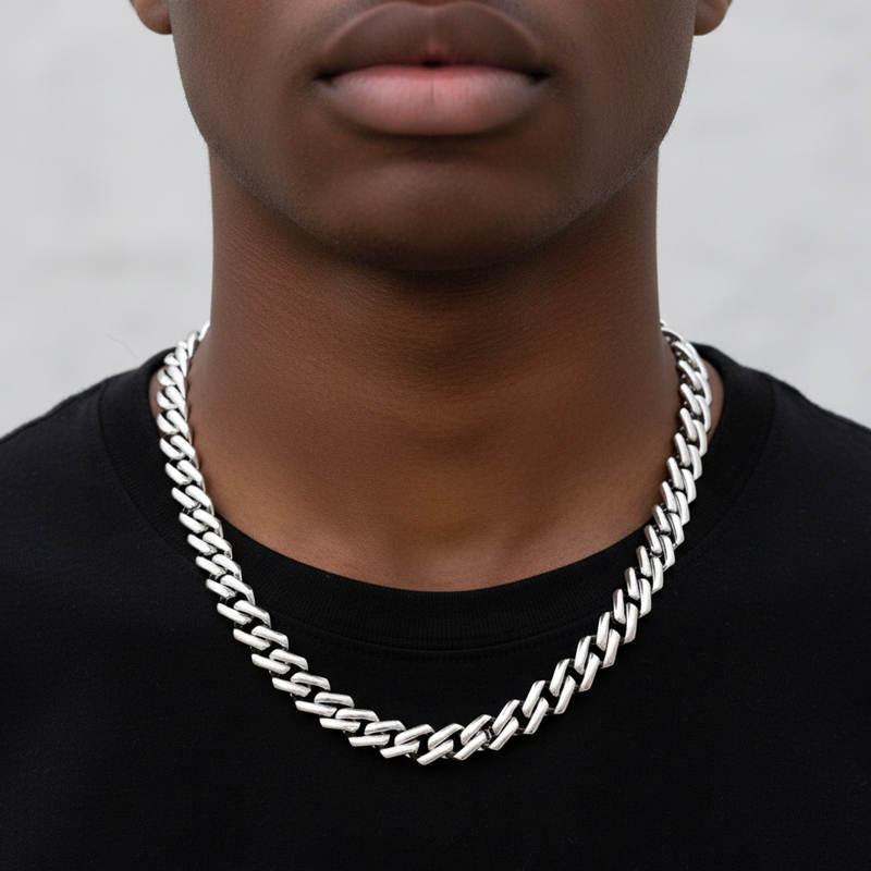 12mm Prong Titanium Cuban Chain 12mm Prong Titanium Cuban Chain