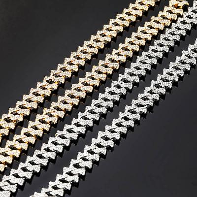 14mm Iced Cuban Spiked Chain