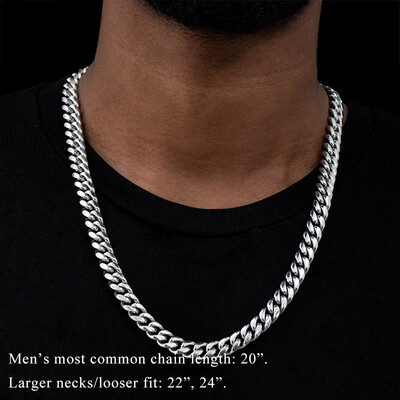 10mm 316L Stainless Steel Cuban Link Chain
