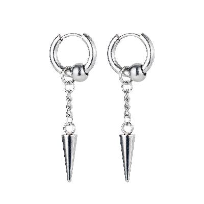 Pointed Cone Drop Earrings