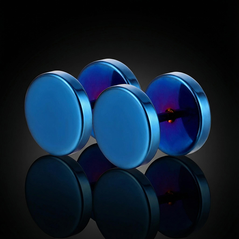  Round Stainless Steel Stud Earrings