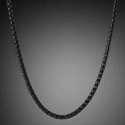 5mm Round Box Chain in Black Gold