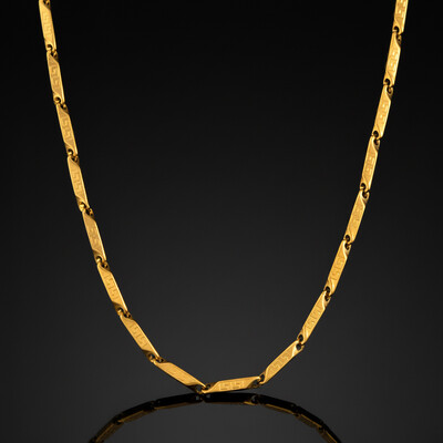 3mm Greek Key Arrow Link Bullet Chain