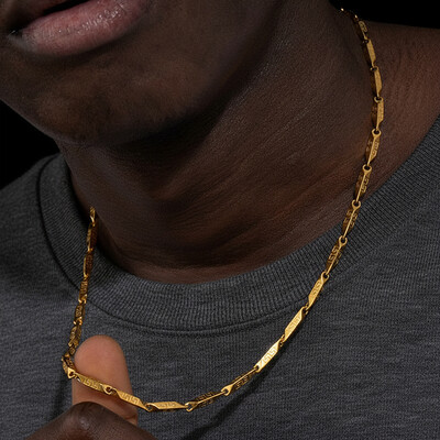 3mm Greek Key Arrow Link Bullet Chain