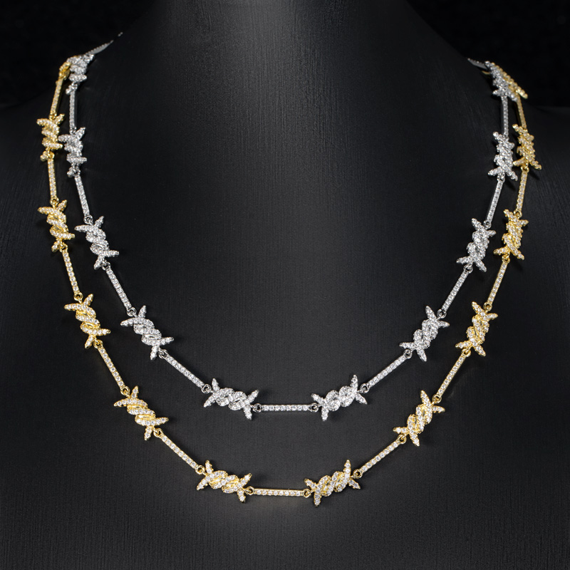 Iced 8mm Thorns Necklace