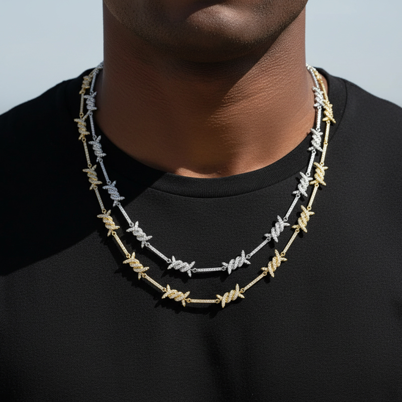 Iced 8mm Thorns Necklace