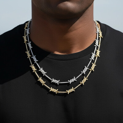 Iced 8mm Thorns Necklace