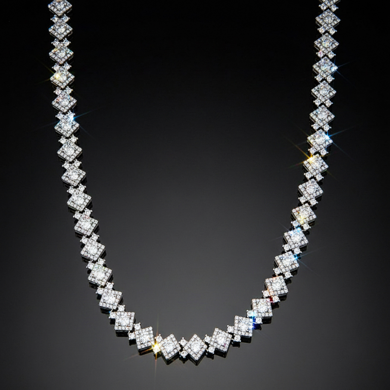 10mm Cloister Link Chain in White Gold 10mm Cloister Link Chain in White Gold