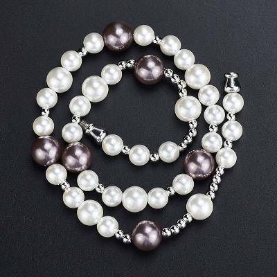 White and Black Pearl Necklace