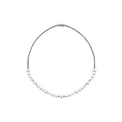 Titanium Steel Pearl Necklace