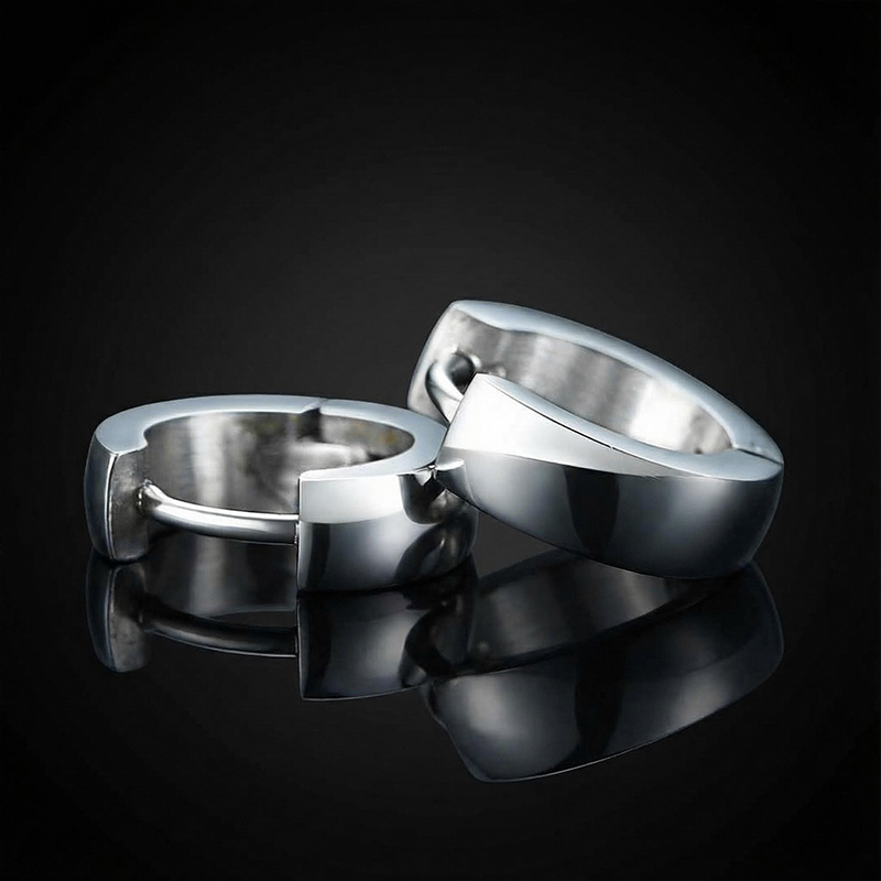 Stainless Steel Hoop Earrings