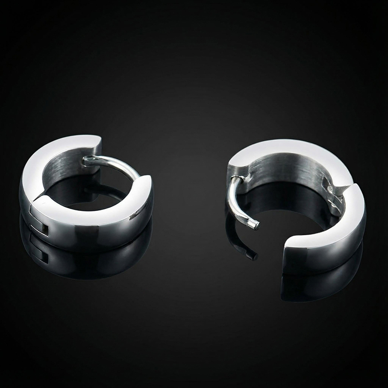Stainless Steel Hoop Earrings