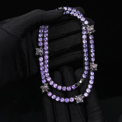 5mm Purple Iced Gengar Tennis Chain