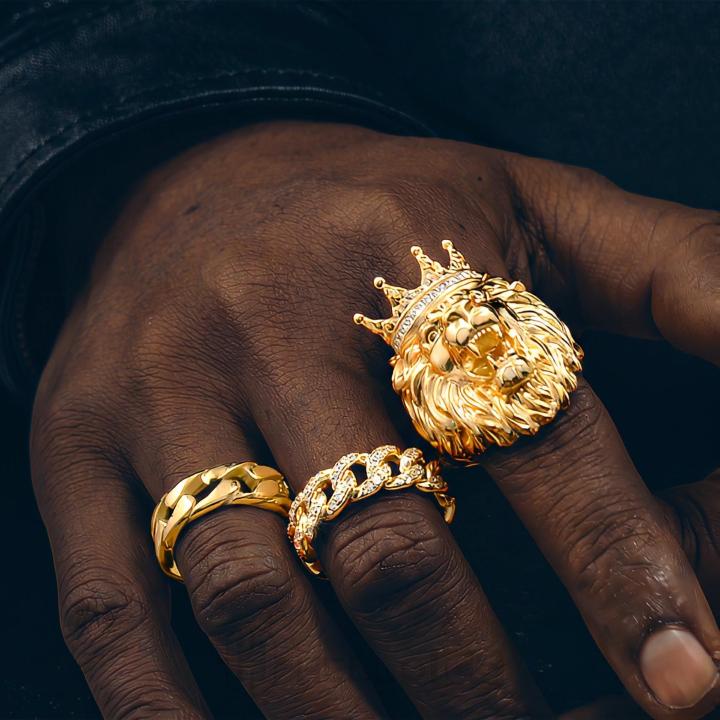 King Crown Lion Ring