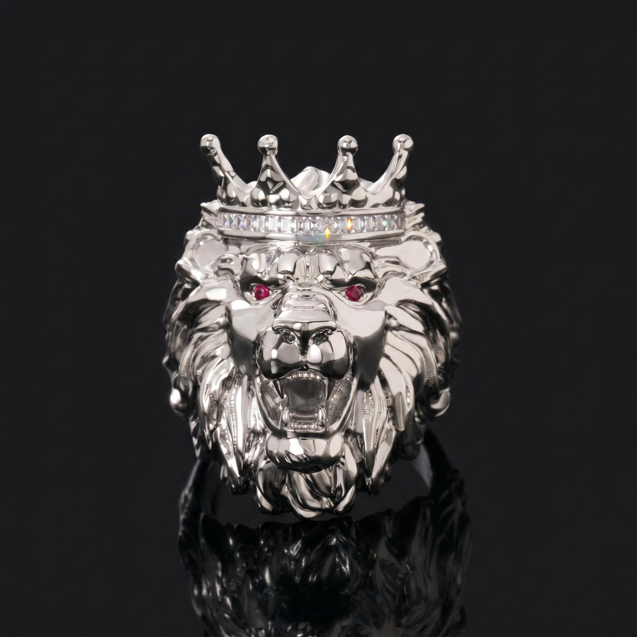 King Crown Lion Ring