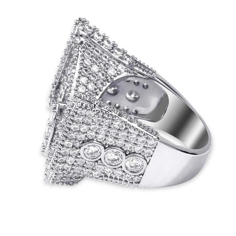 Baguette Butterfly Micro Pave Ring