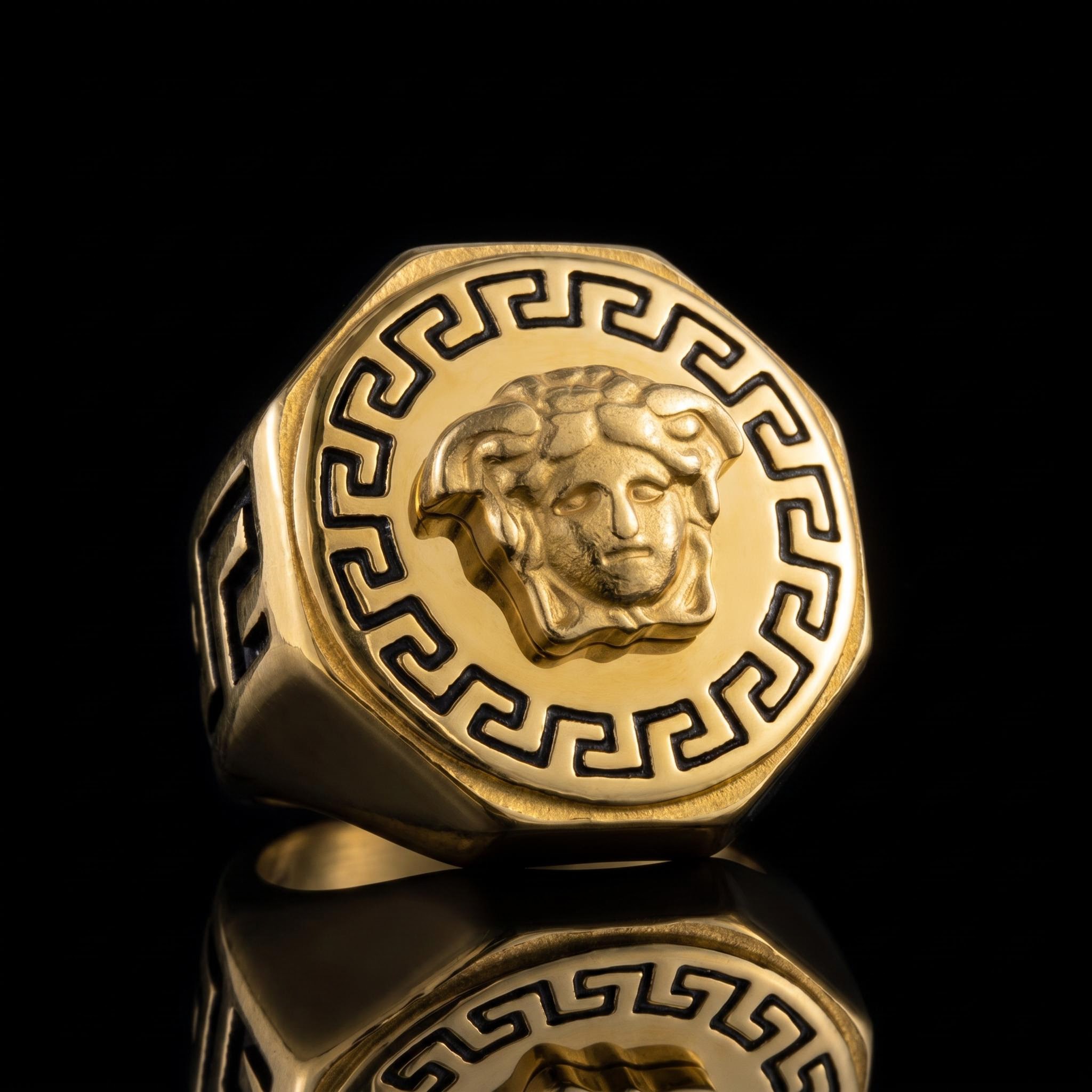 Stainless Steel Snake Hair Banshee Ring