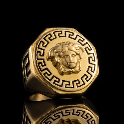 Stainless Steel Snake Hair Banshee Ring