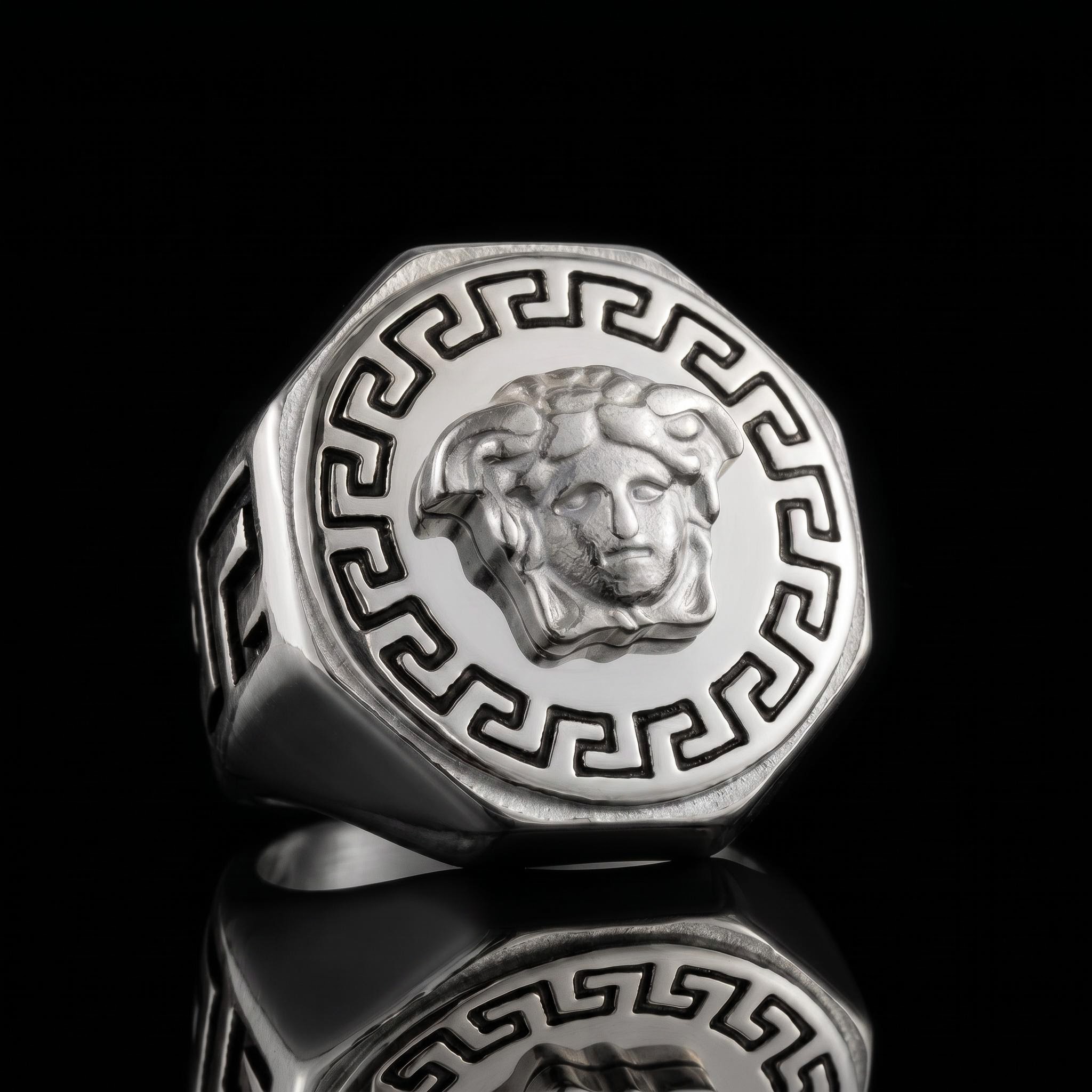 Stainless Steel Snake Hair Banshee Ring