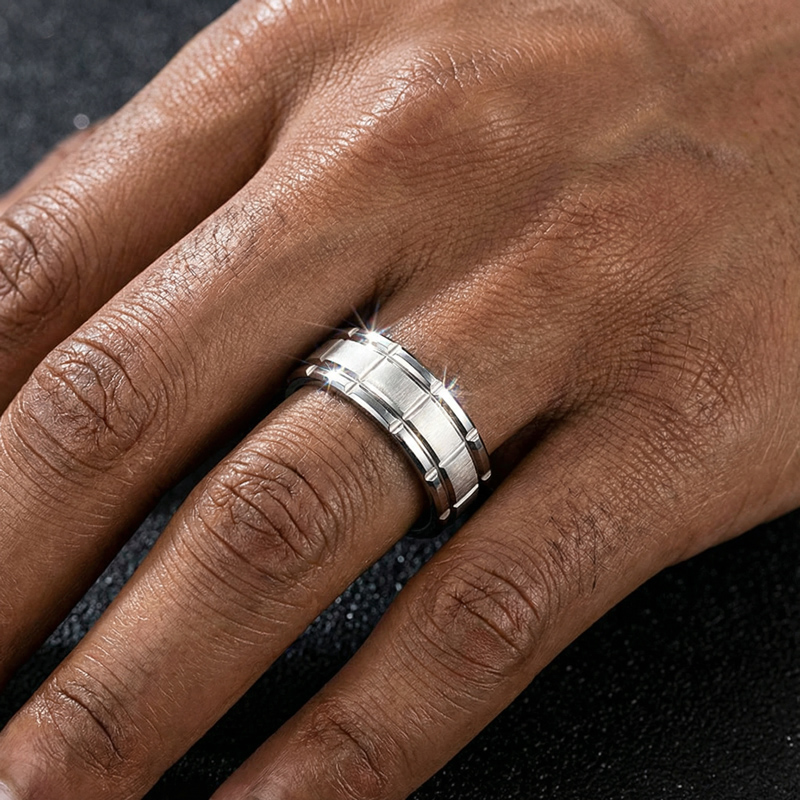 Unique Gents Titanium Steel Band in Gold Unique Gents Titanium Steel Band in Gold