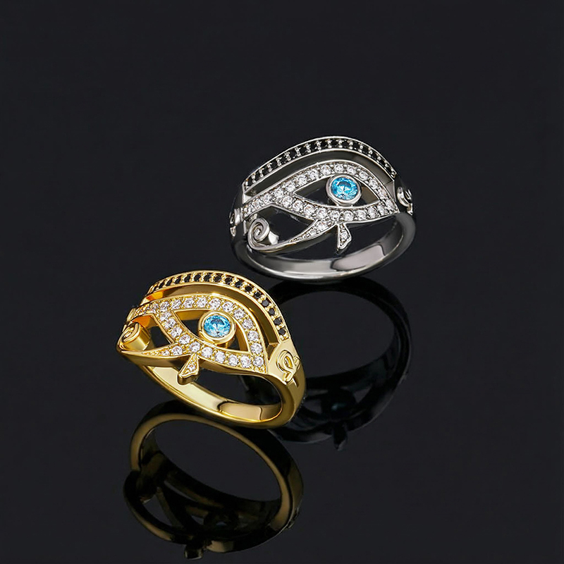 Iced Egyptian Eye of Horus Ring Iced Egyptian Eye of Horus Ring