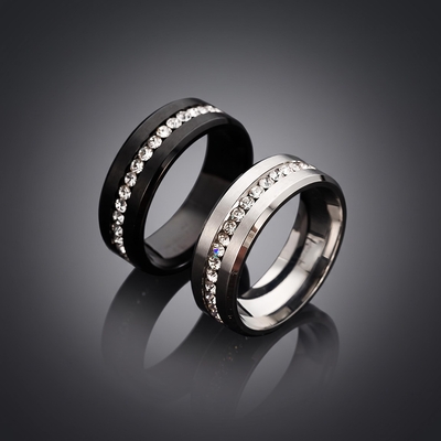  8mm Iced Band Ring