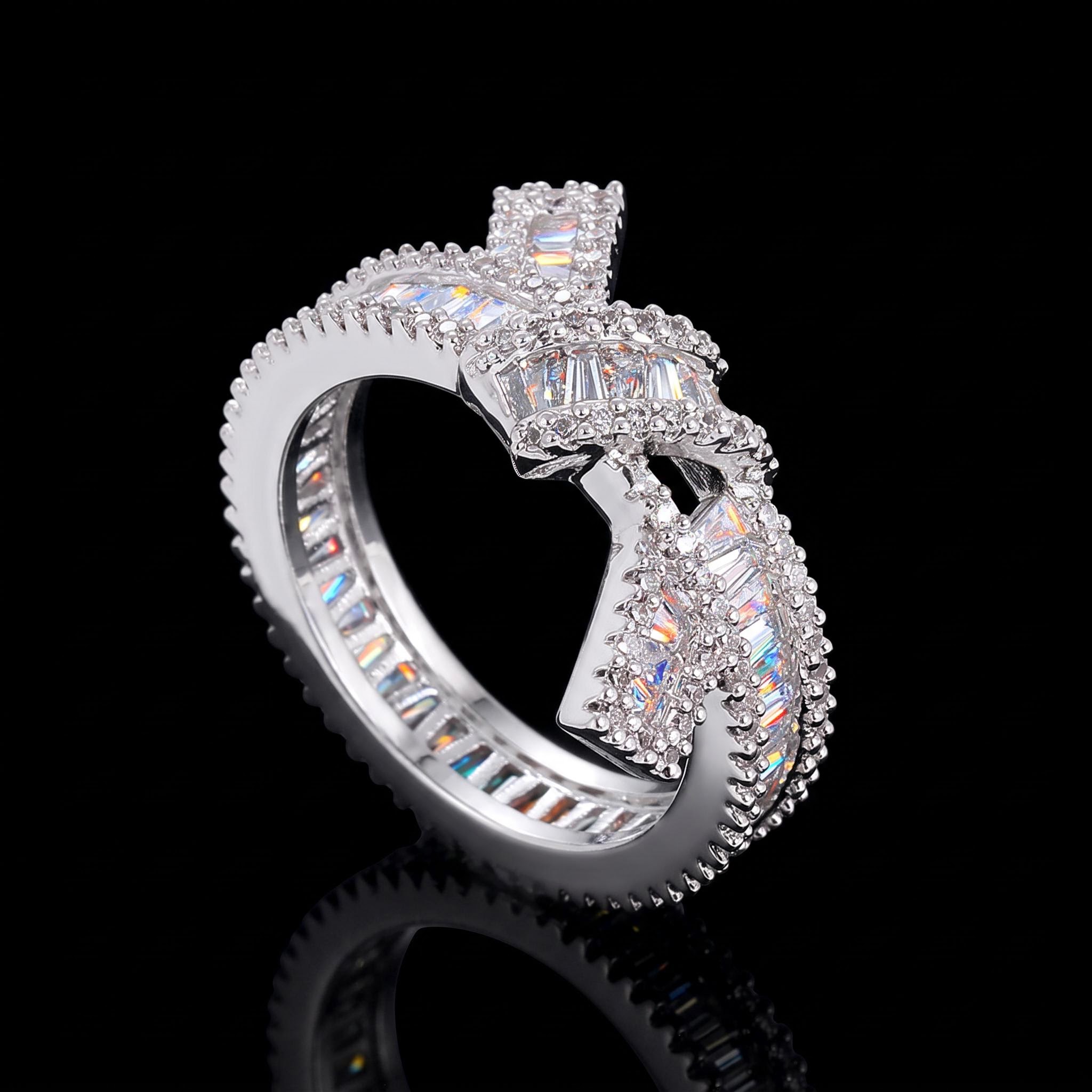 Baguette Cut Knot Ring Baguette Cut Knot Ring